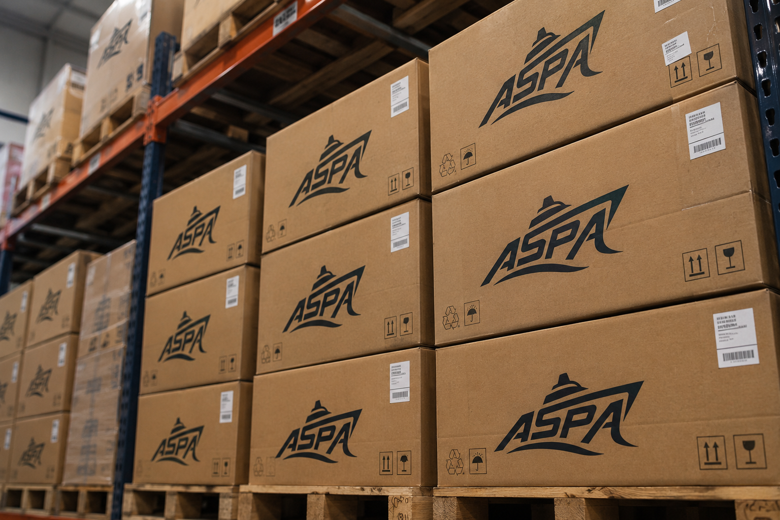 ASPA logistics professional in a modern warehouse facility